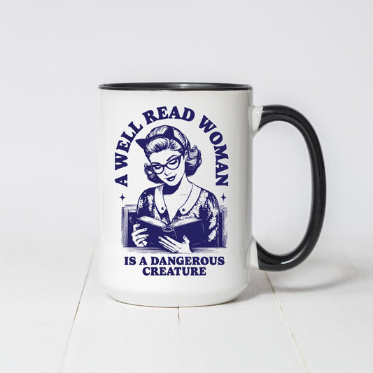 A Well Read Woman Coffee Mug