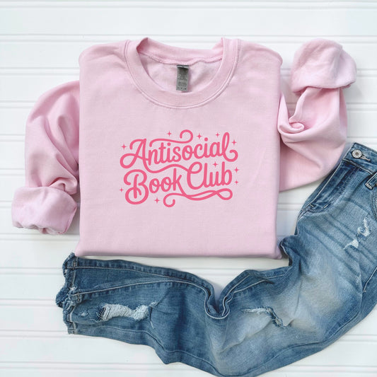 Antisocial Book Club Crewneck Sweater