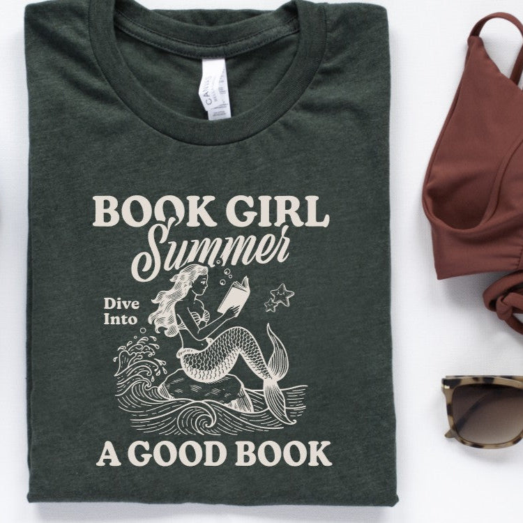 Book Girl Summer Unisex T-Shirt