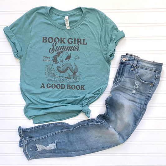 Book Girl Summer Unisex T-Shirt
