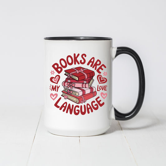 Books are My Love Language Coffee Mug