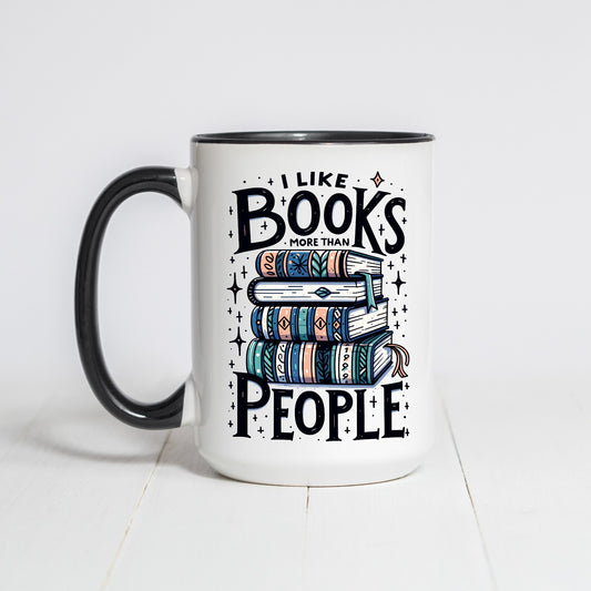 Books More than People Coffee Mug