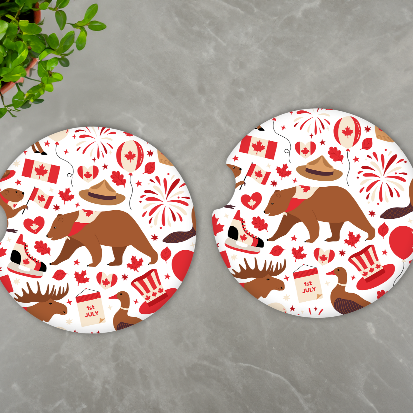 Canada Car Coasters