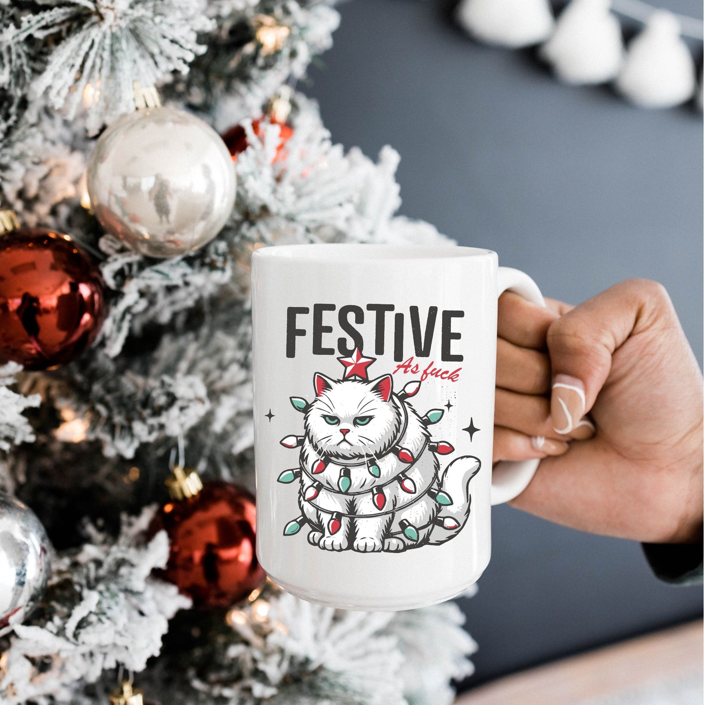 Festive as Fuck Christmas Mug