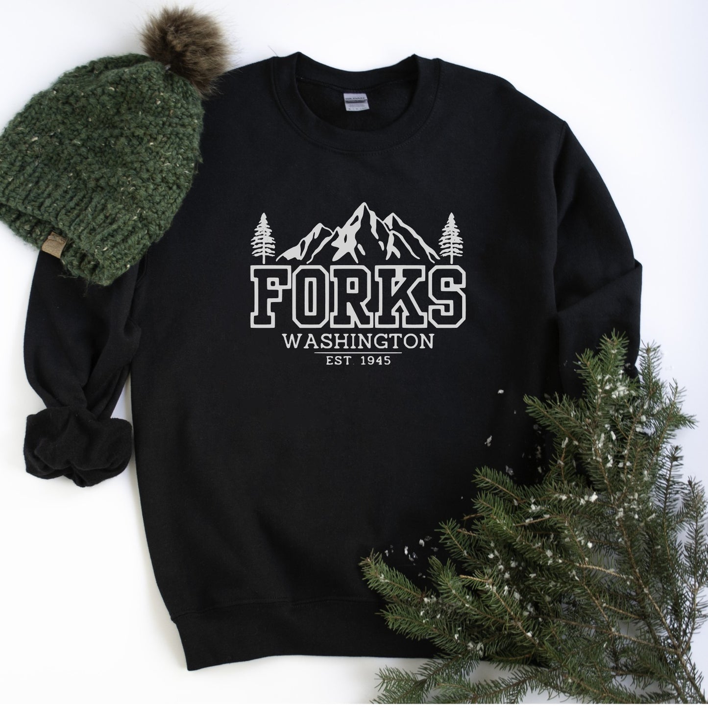 Forks Washington Crewneck Sweater