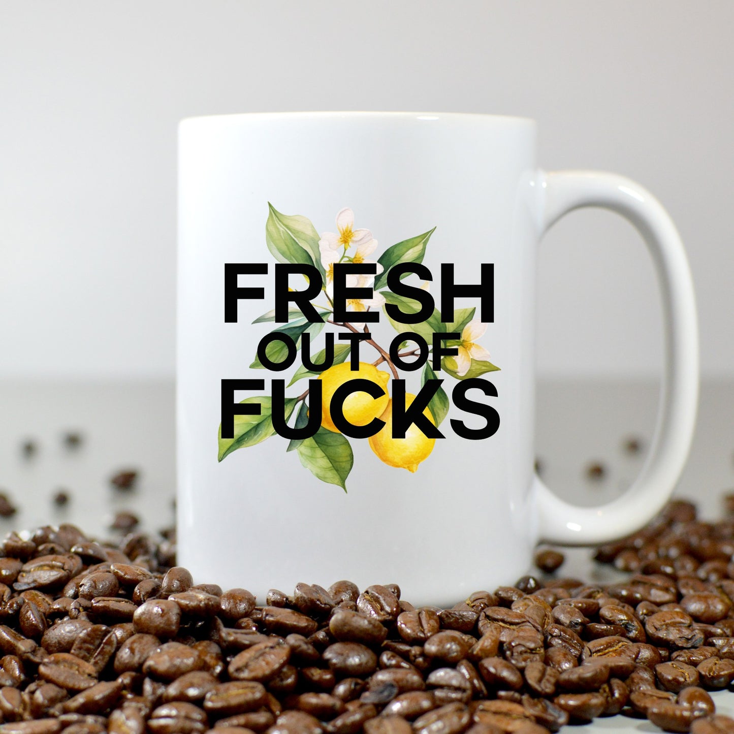 Lemony Fresh out of Fucks Coffee Mug