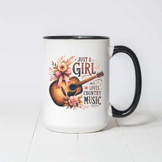 Just a Girl Who Loves Country Coffee Mug