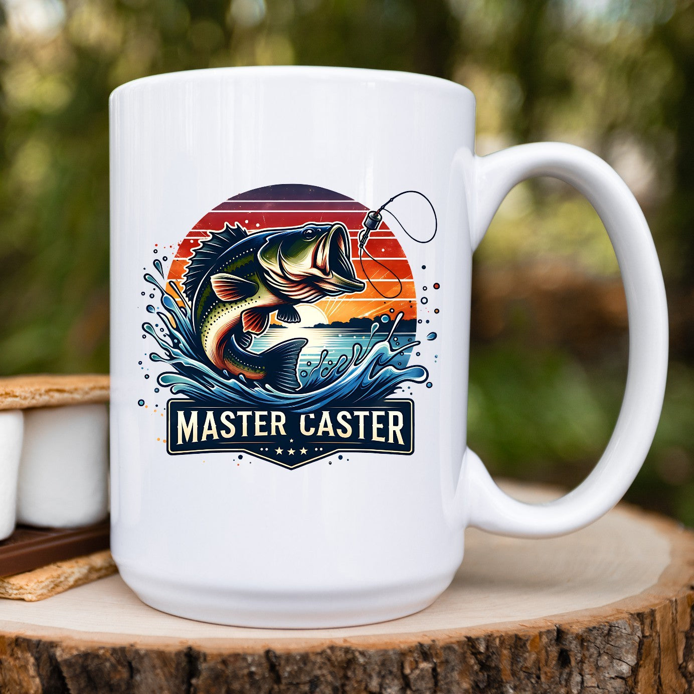 Master Caster Fishing Coffee Mug
