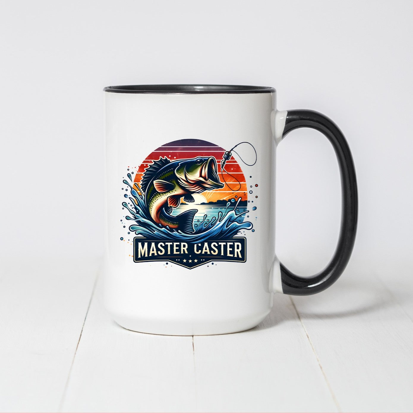 Master Caster Fishing Coffee Mug