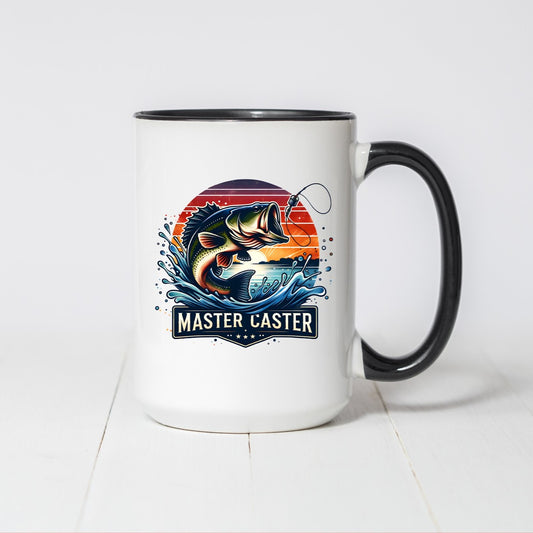 Master Caster Fishing Coffee Mug