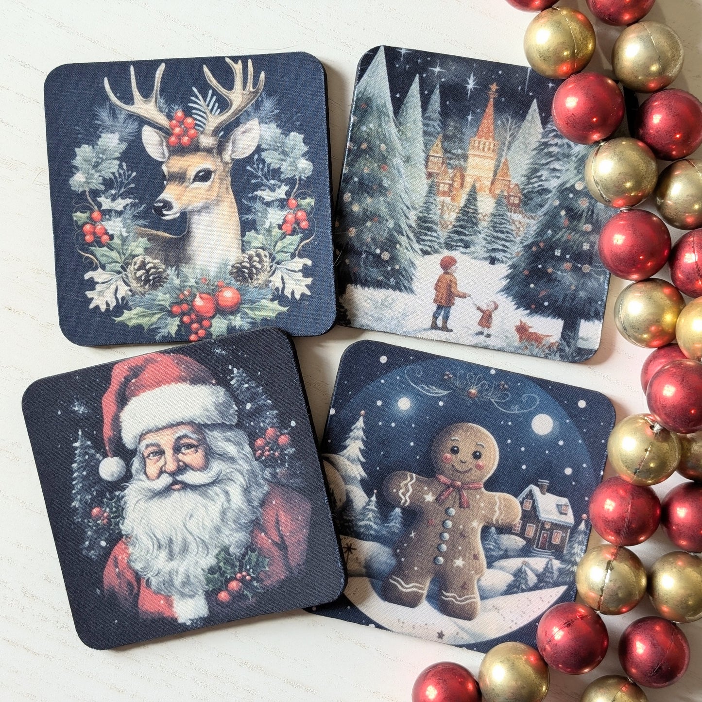 Classic Christmas Coasters