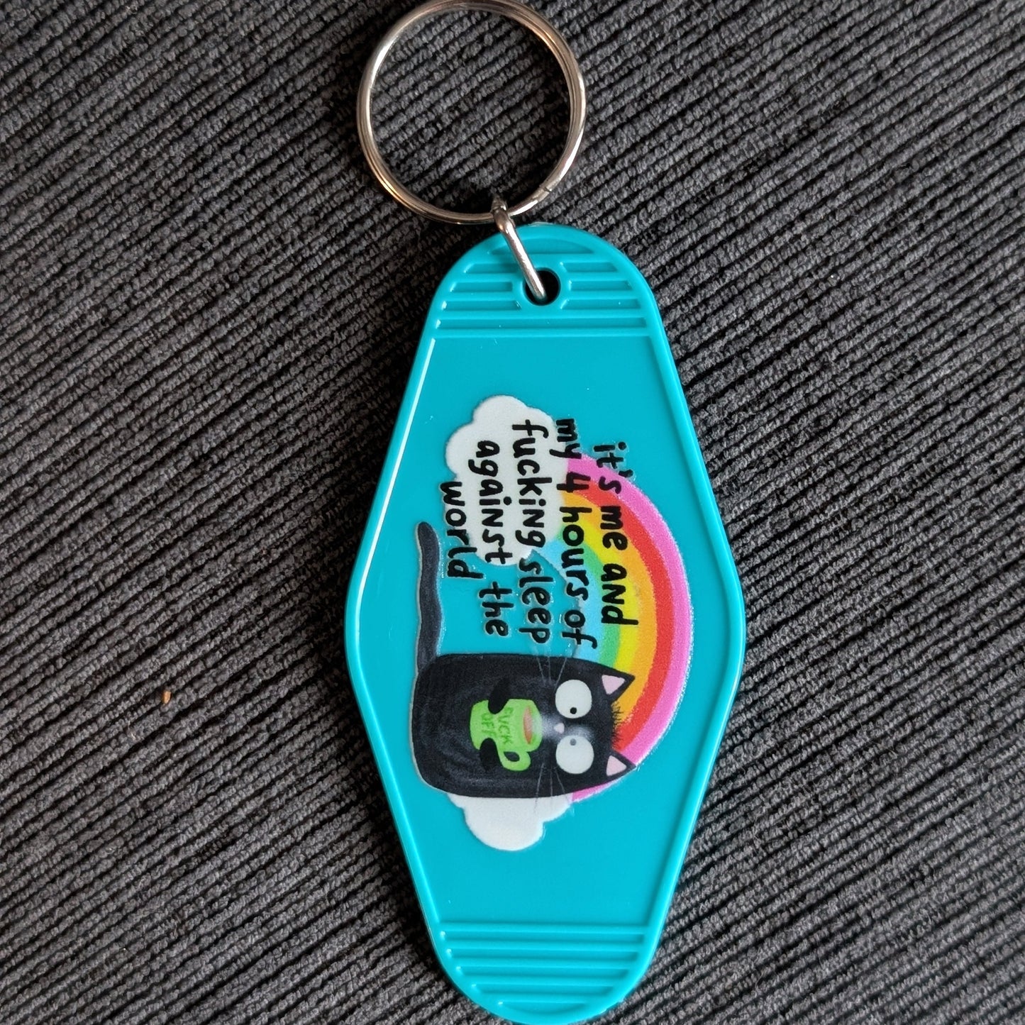 4 Hours of Sleep Keychain