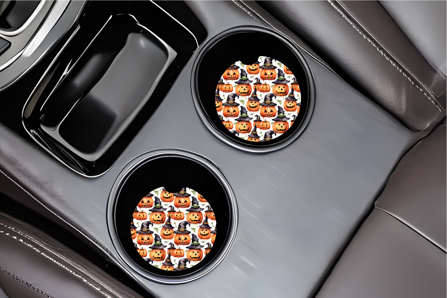 Pumpkin Witches Car Coasters