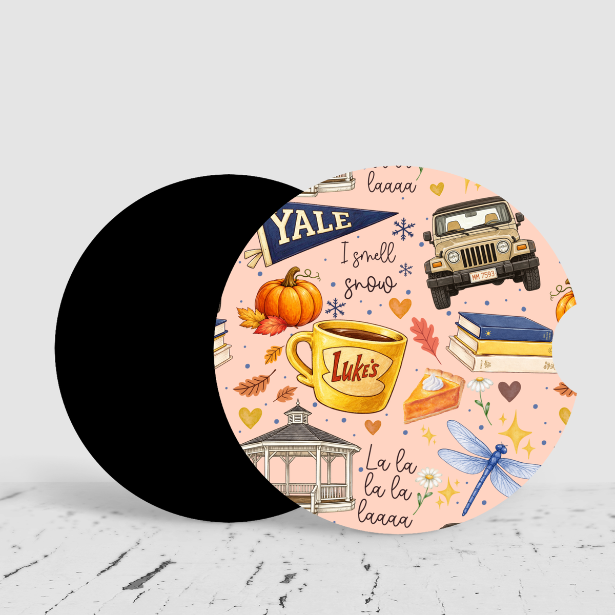 Stars Hollow Car Coasters