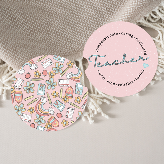 Teacher Car Coasters