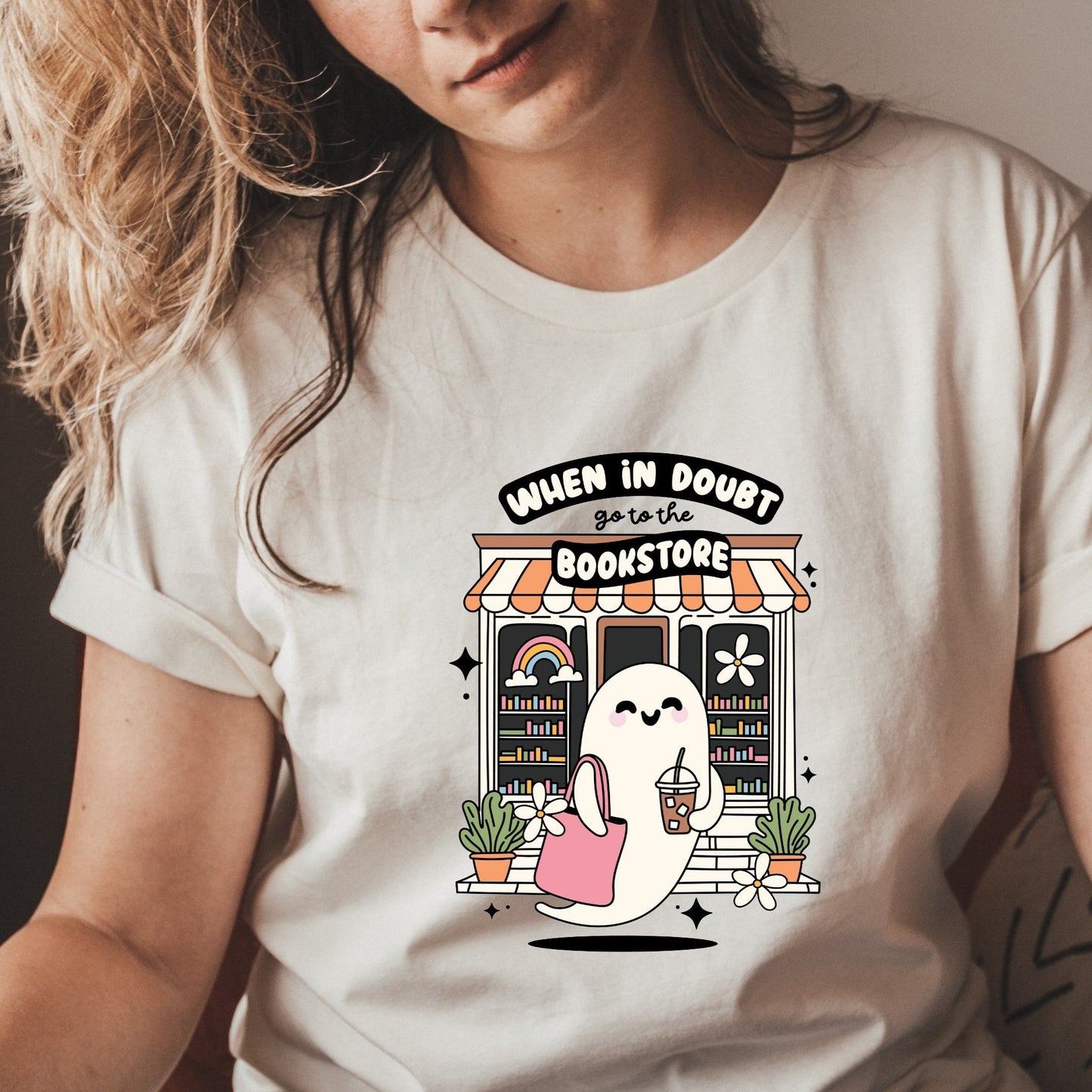 When in Doubt Go to the Bookstore Unisex Tshirt