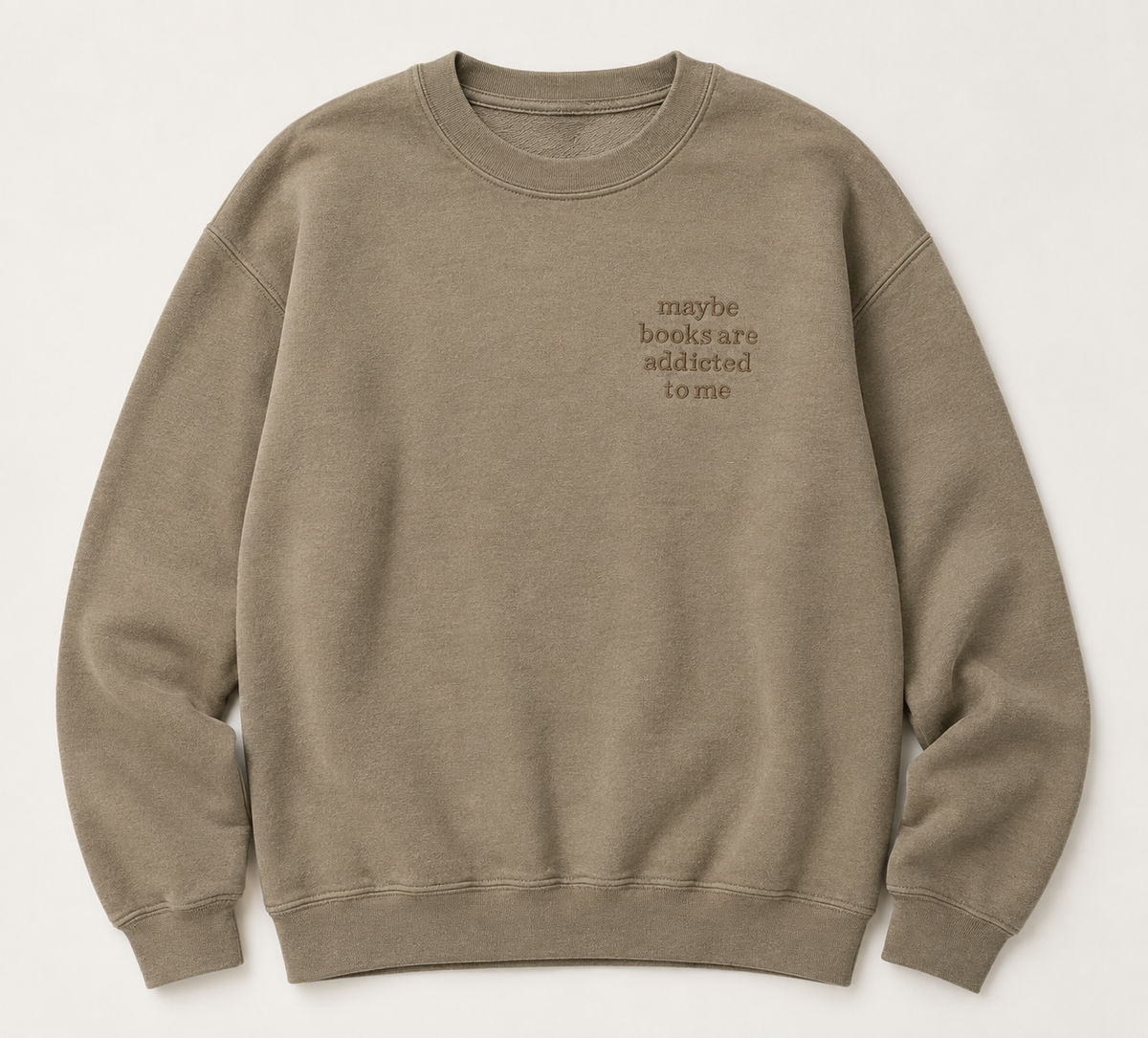 Maybe Books Embroidered Sweater