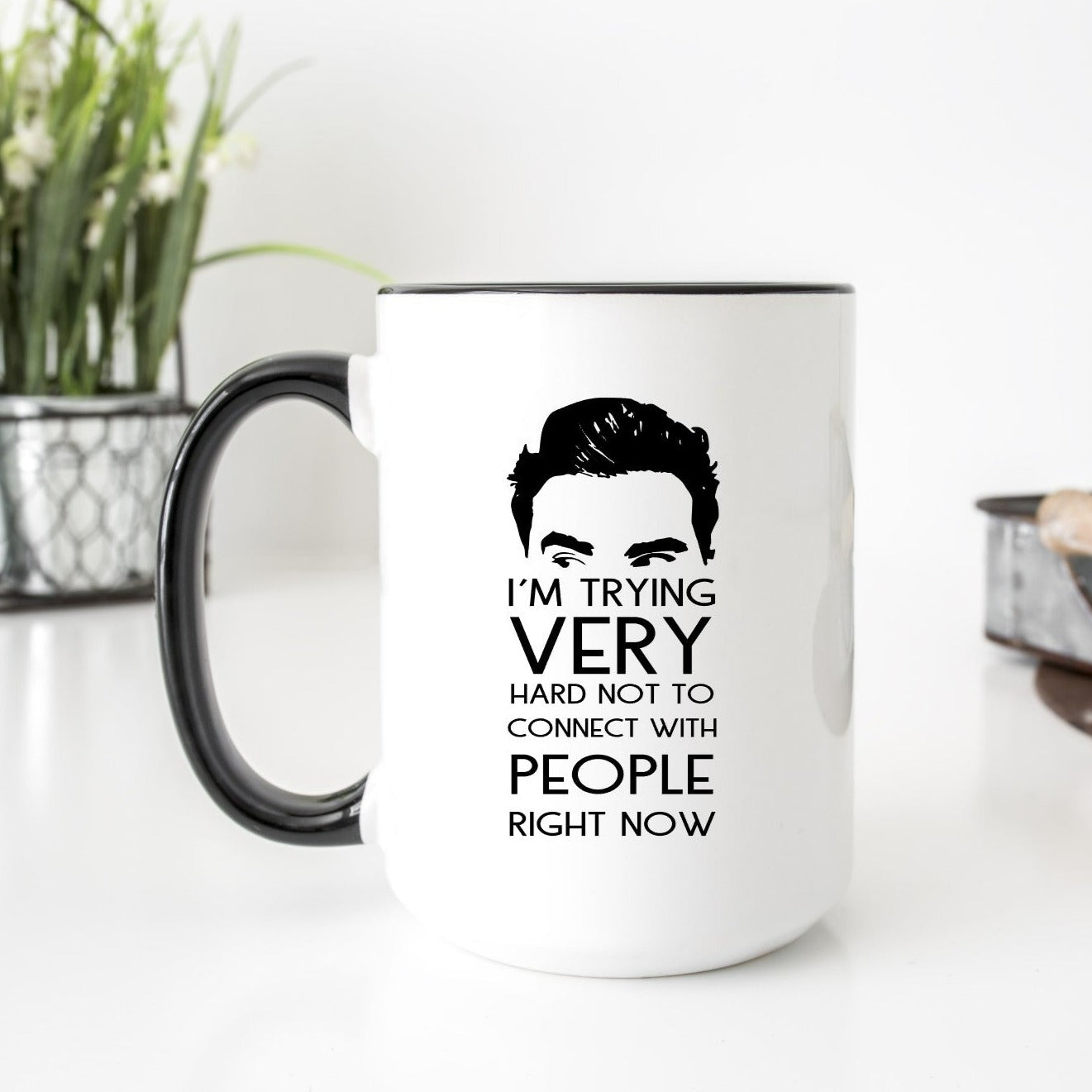 Trying not to Connect Coffee Mug