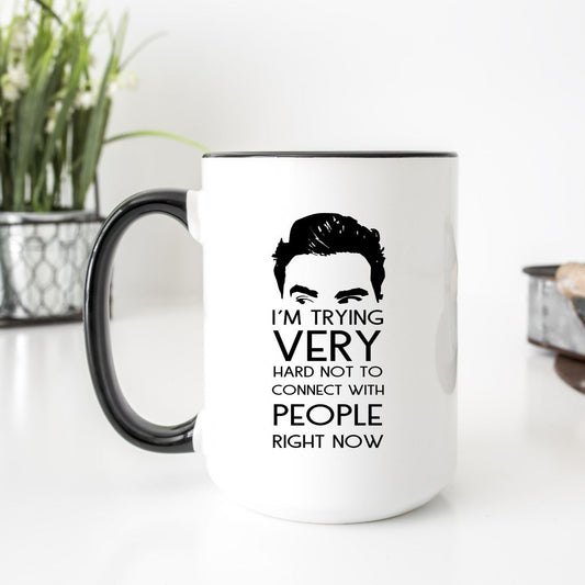 Trying not to Connect Coffee Mug