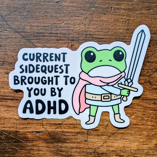 ADHD Side Quest Sticker