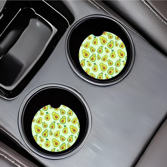 Avocado Car Coasters
