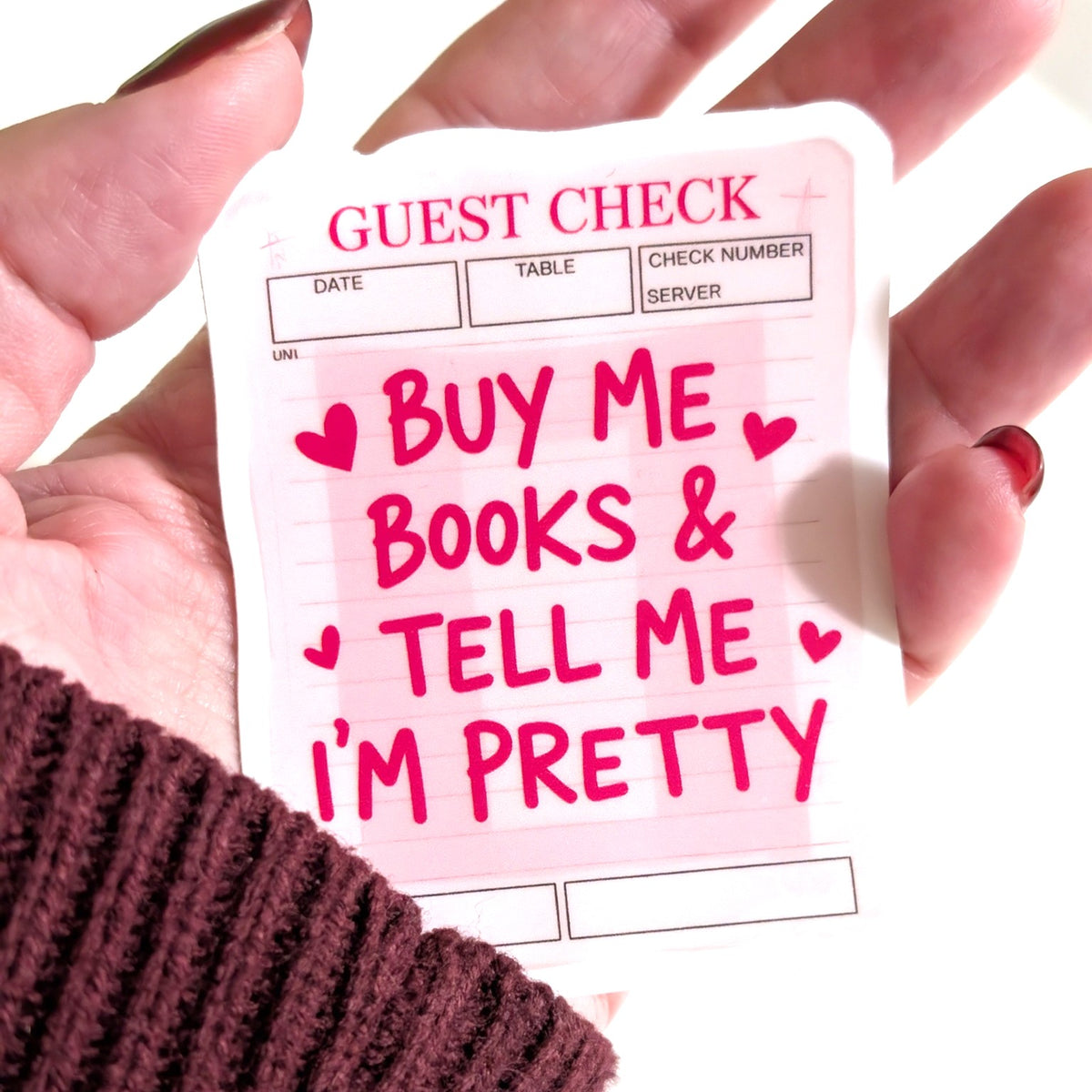 Buy Me Books Sticker