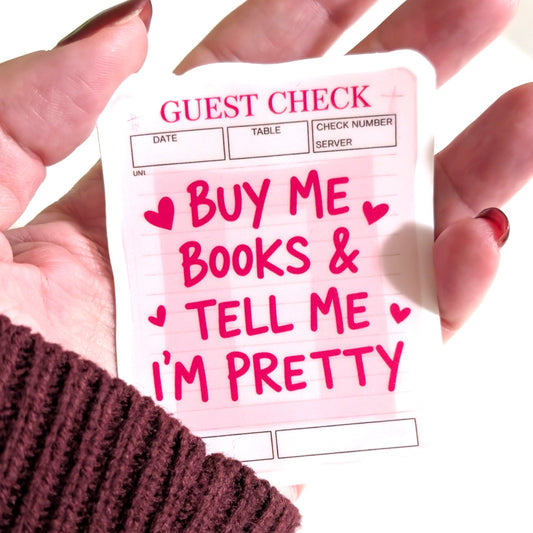 Buy Me Books Sticker