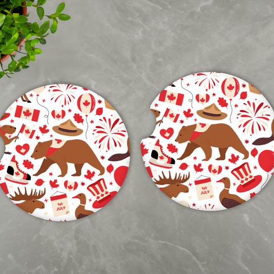 Canada Car Coasters