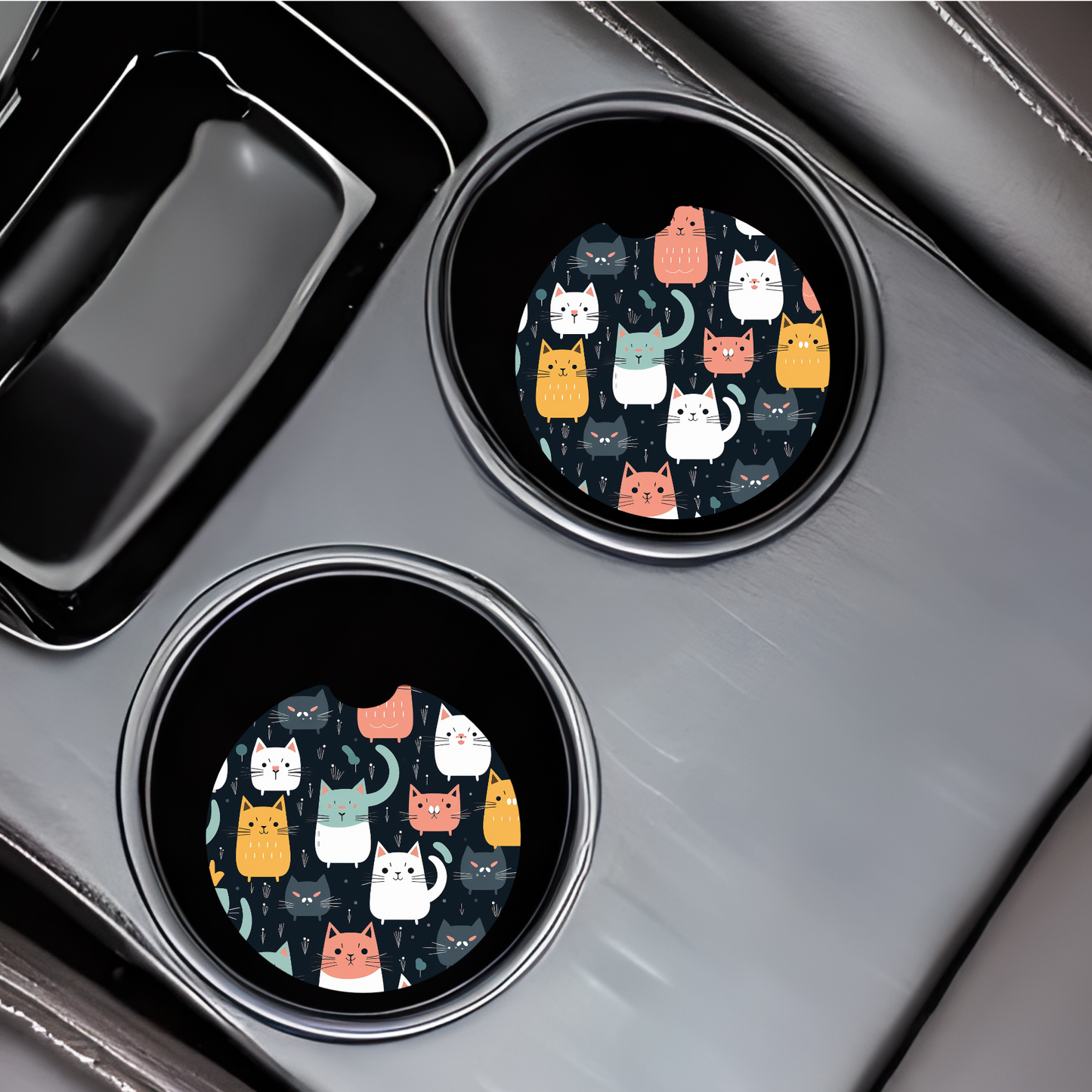 Cats Car Coasters