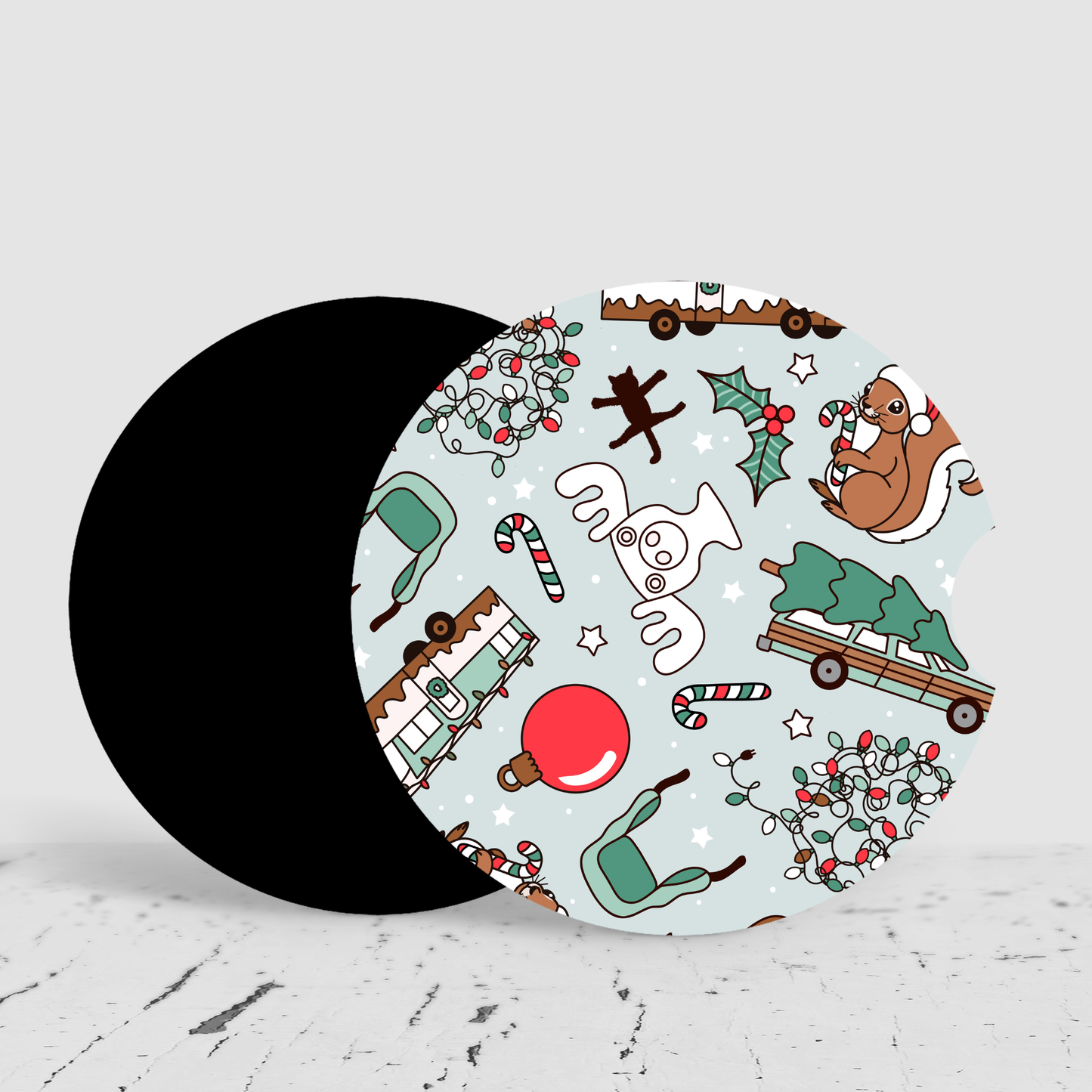 Christmas Vacation Car Coasters