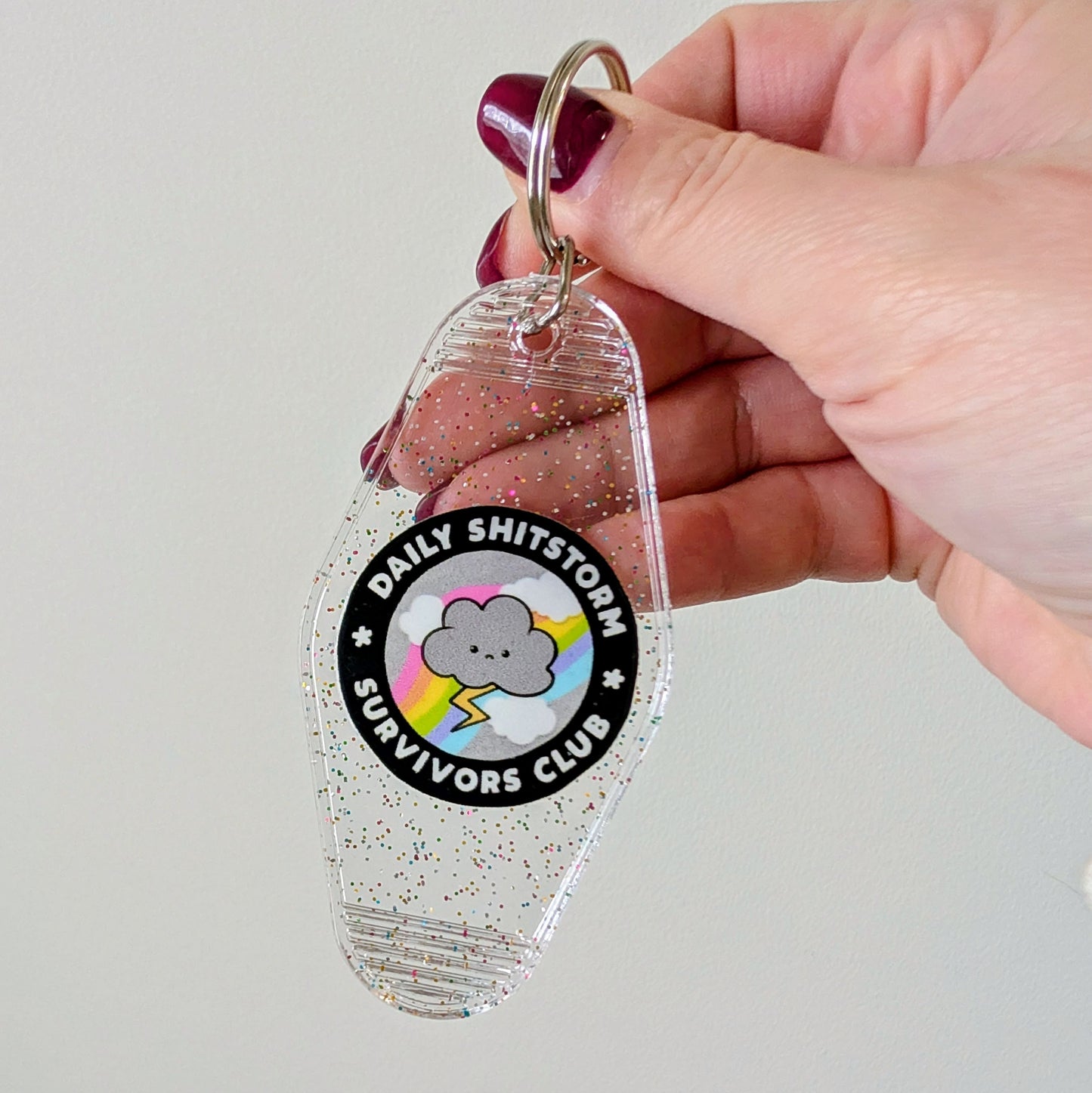 Shitstorm Motel Keychain