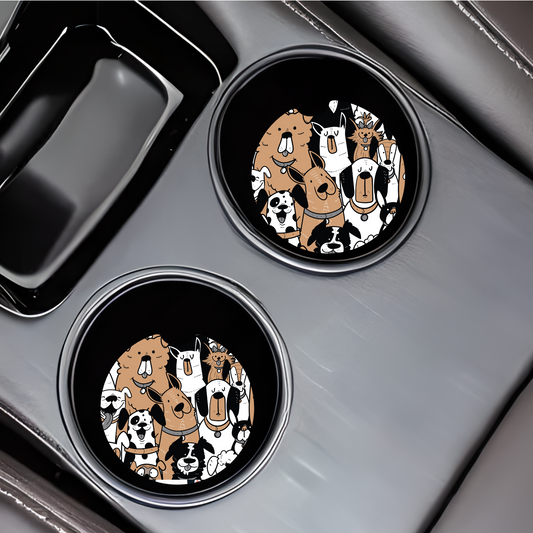 Dogs Car Coasters