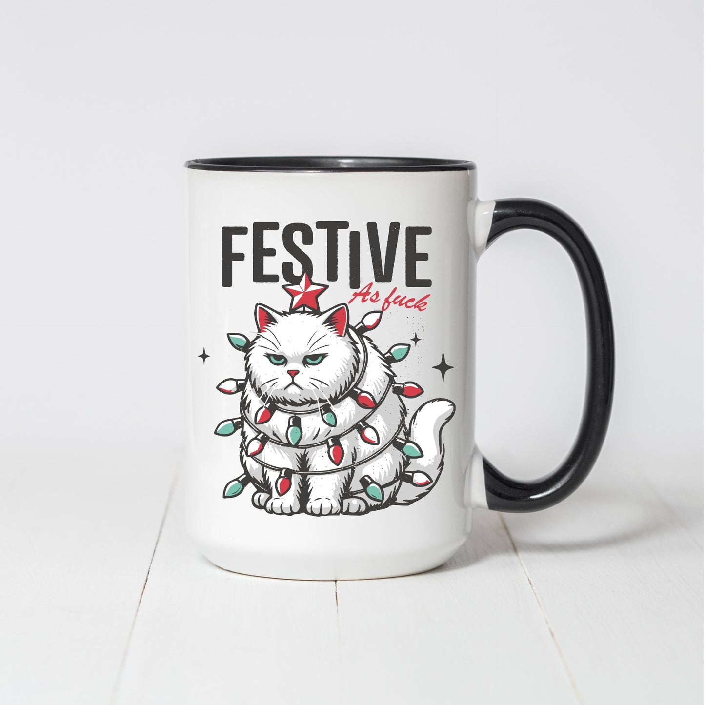 Festive as Fuck Christmas Mug