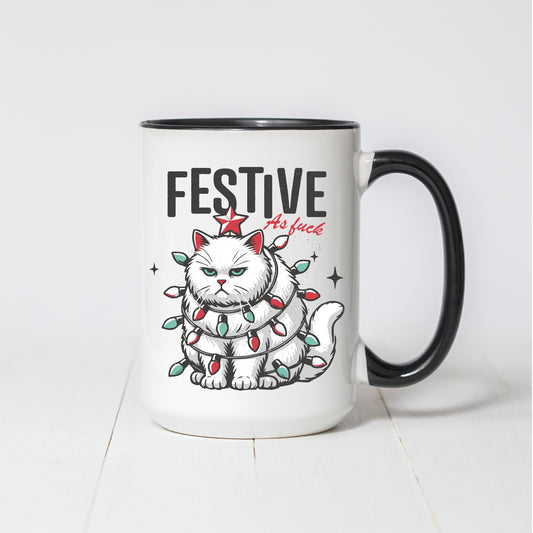 Festive as Fuck Christmas Mug