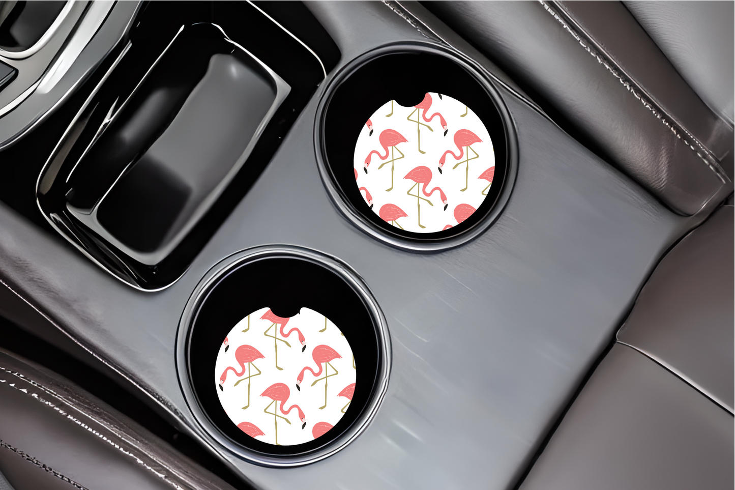 Flamingo Car Coasters