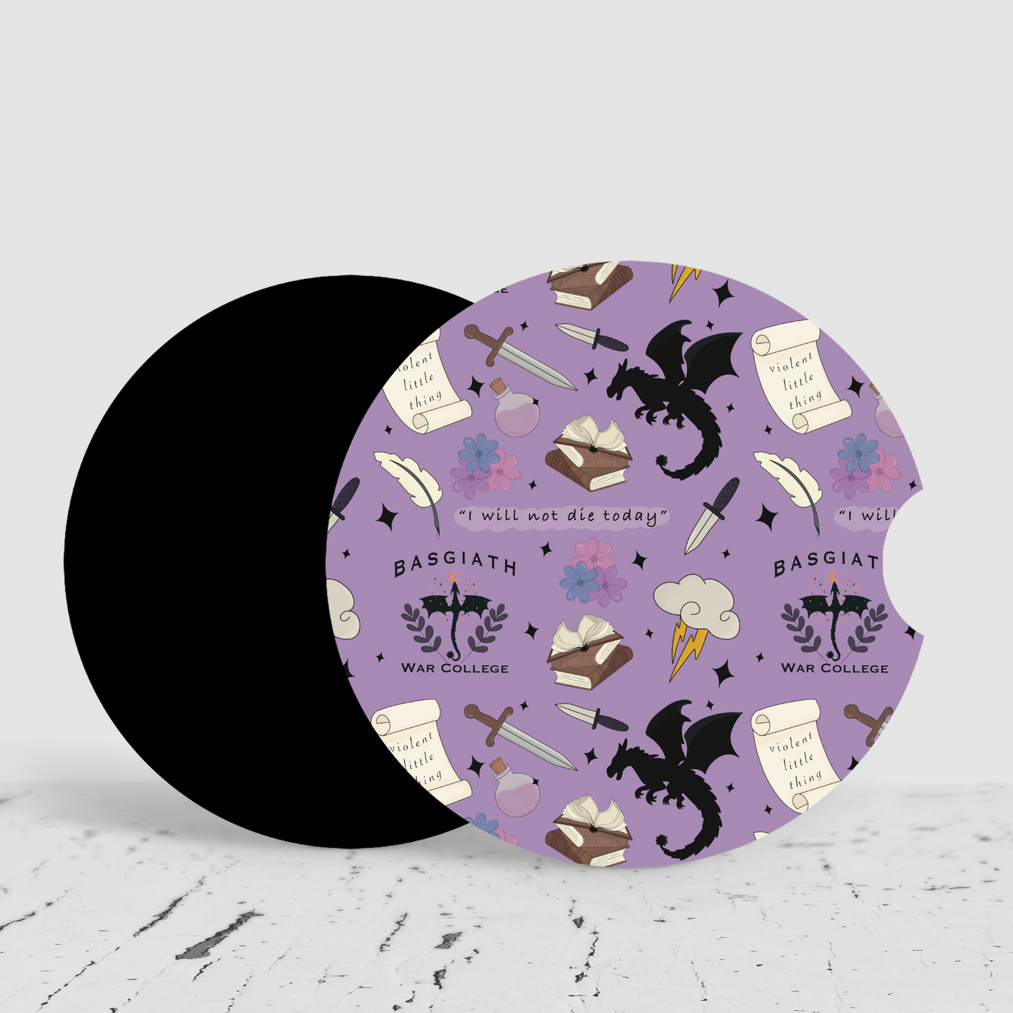 Fourth Wing Car Coasters