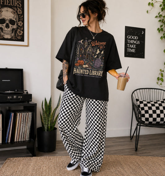 Haunted Library Unisex T-Shirt