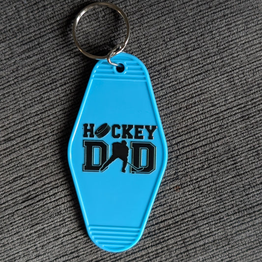 Hockey Dad Keychain
