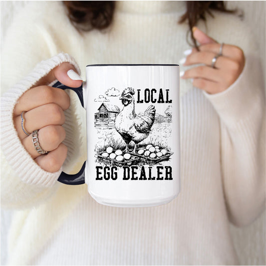 Local Egg Dealer 15oz Coffee Mug