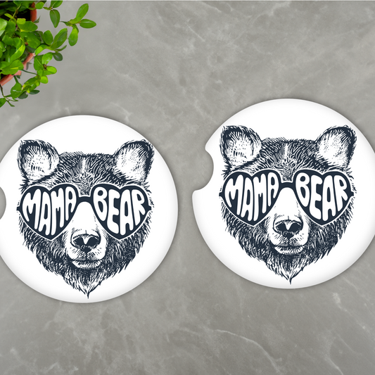 Mama Bear Car Coasters