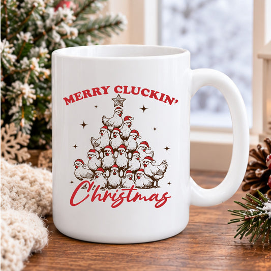 Cluckin' Christmas 15oz Coffee Mug