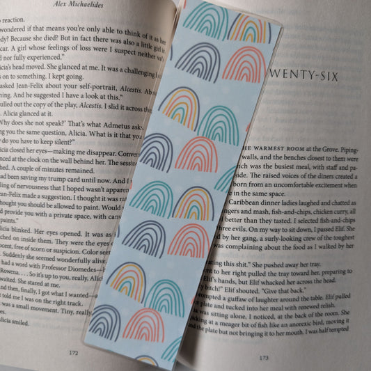 Handdrawn Rainbows Bookmark