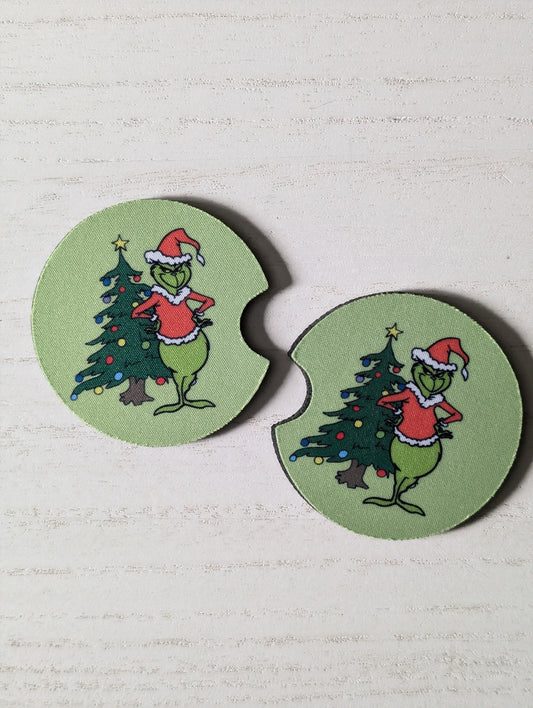 Grinch Car Coasters