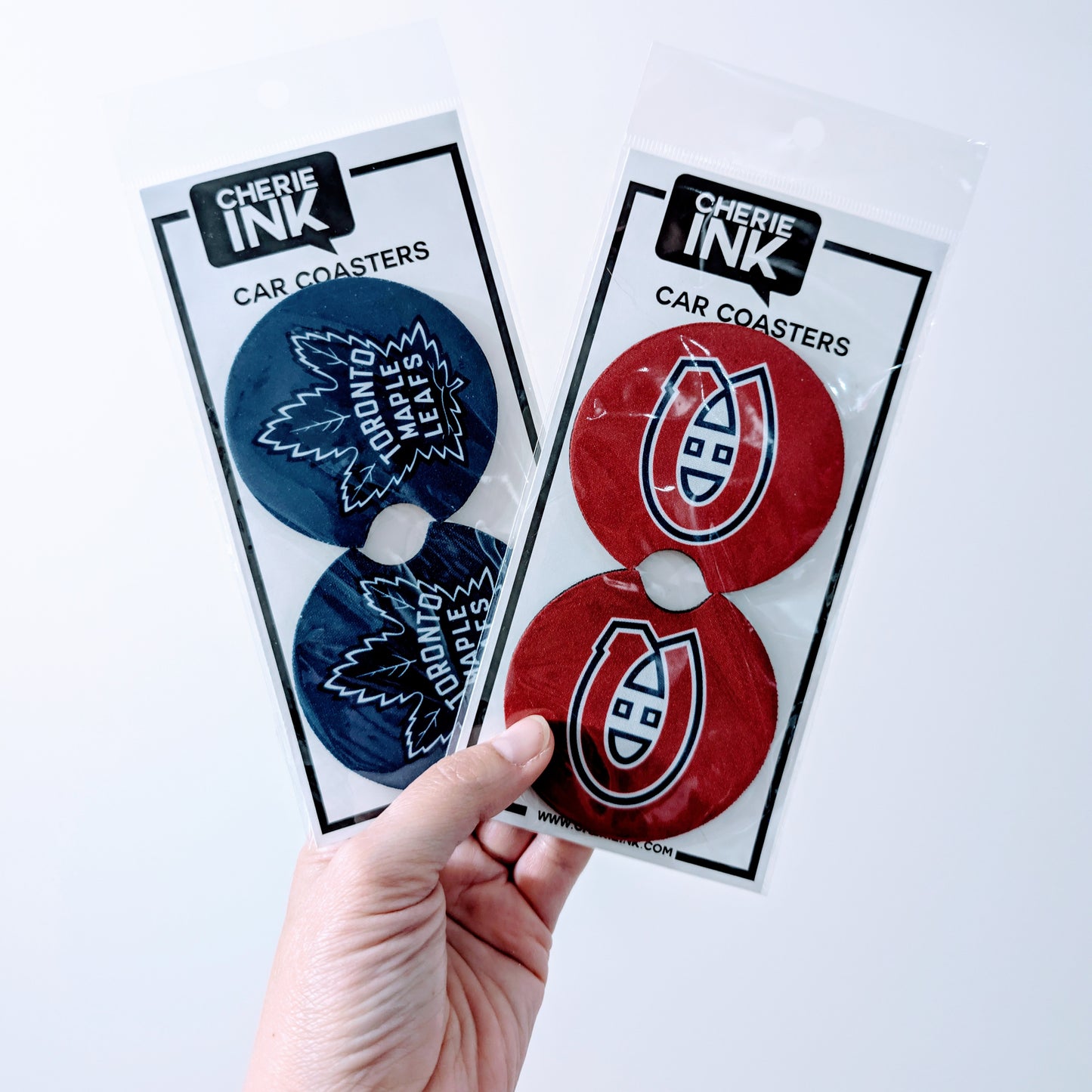 Hockey Team Car Coasters