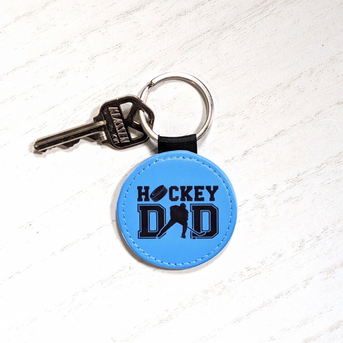 Hockey Dad Keychain