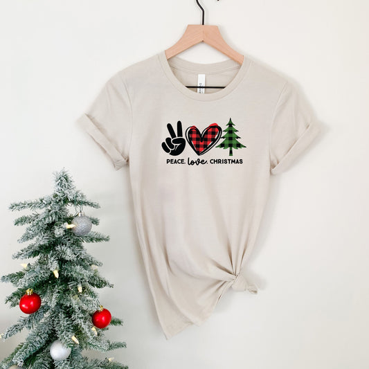 Peace Love Christmas Unisex T-shirt