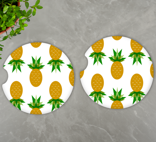 Pineapple Car Coasters
