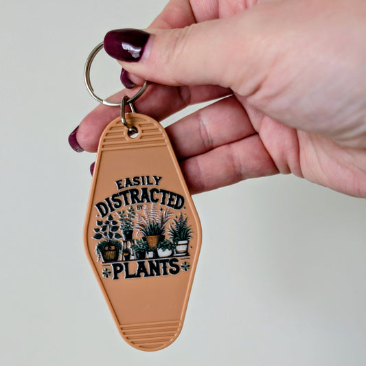 Plants Motel Keychain