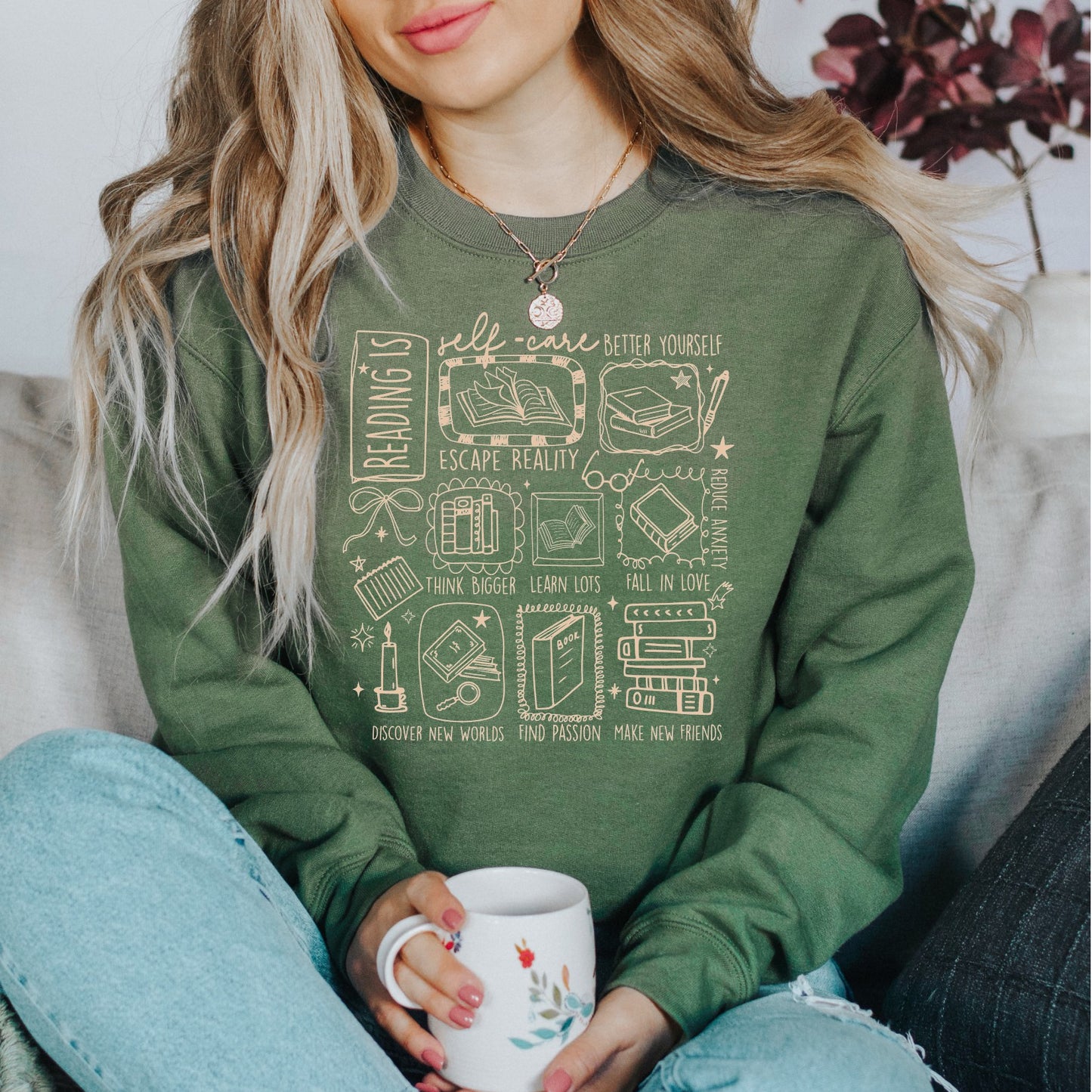 Reading is Self Care Sweater/Tshirt