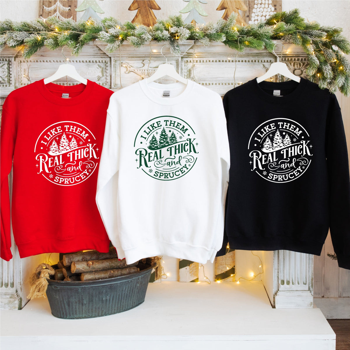 Real Thick and Sprucey Unisex Crewneck